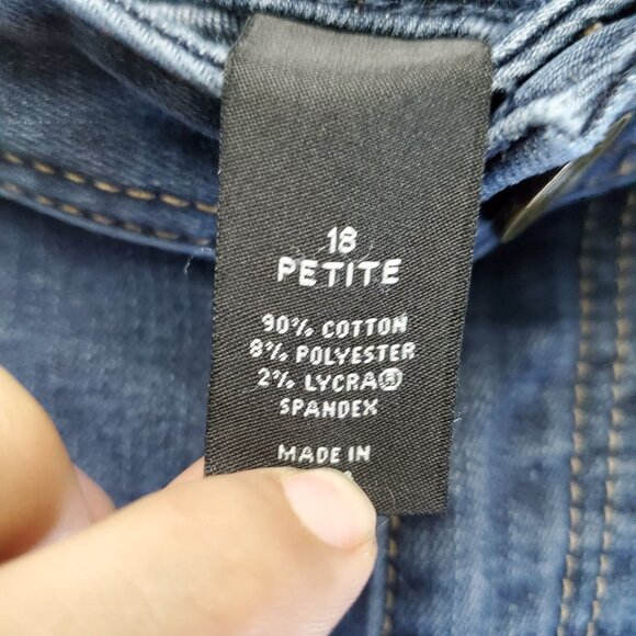 Lane Bryant Jeans Womens Size 18 Petite Blue Skinny Genius Fit Stretch Denim - Picture 4 of 14
